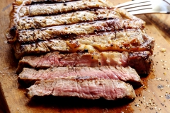 Juicy Grilled Steak on a Cutting Board